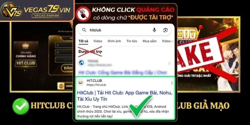 Cảnh báo Hitclub bị giả mạo tên miền
