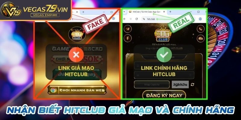 Nhận biết web Hitclub giả mạo