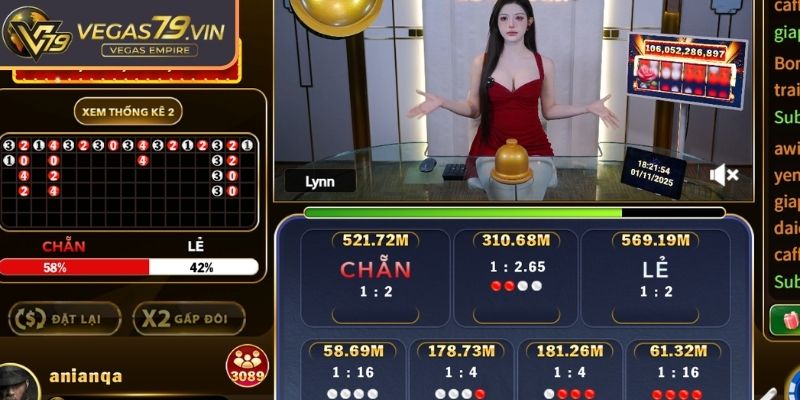 Hướng dẫn các bước chơi Xóc đĩa Vegas79